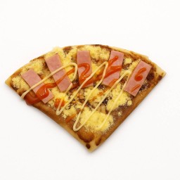 เครปร้อนพริกเผา+หมูหยอง+แฮม