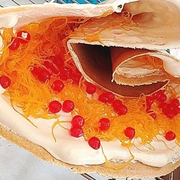 ครีมขนมเบื้องน้ำตาลมะพร้าว ฝอยทองฉ่ำ เยลลี่