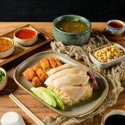 ข้าวมันไก่รวม ต้ม+ทอด