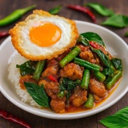 ข้าวราดผัดพริกแกง