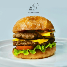 ดับเบิ้ลชีสเบอร์เกอร์เนื้อ (Angus Beef)