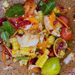 ตำข้าวโพดไข่เค็ม