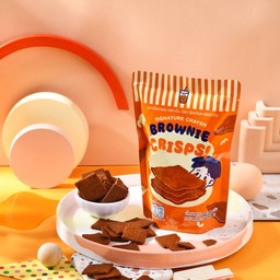 บราวนี่กรอบชาเย็น