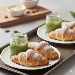 [อร่อยซ่ากับโค้ก] ชุดมินิครัวซองต์ + สังขยาใบเตย (ครัวซอง 3 ชิ้น) +  โค้ก ออริจินัล (กระป๋อง)