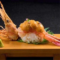 ซูชิกุ้งหวานและอูนิ