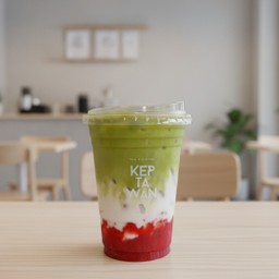Matcha Latte Strawberry (มัทฉะลาเต้สตรอว์เบอร์รี่)