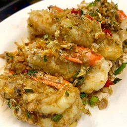 กุ้งแม่น้ำคั่วพริกเกลือ