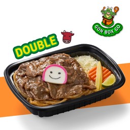 S37 GON BOX อูด้งดับเบิ้ลเนื้อสไลซ์ซอส BBQ ต้นตำรับ