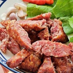 แหนมหมูย่าง (หั่นเป็นชิ้น ชุดเล็ก 60 บาท )