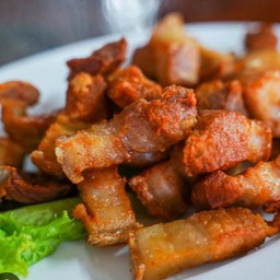 หมูสามชั้นทอด(เป็นกับข้าว)