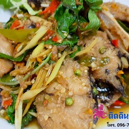ปลาดุกผัดเผ็ด
