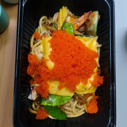 สปาเก็ตตี้ขี้เมาทะเล-ไข่กุ้งชีส