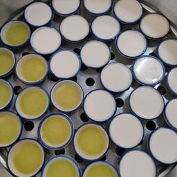 ขนมถ้วยกะทิสด 1กล่อง3คู่