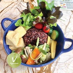 ข้าวเต้าหู้ทอดต้นอ่อนทานตะวันเจ