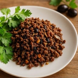 (กับข้าว) หมูสับผัดหนำเลี้ยบ