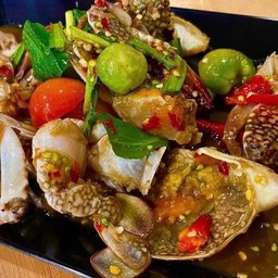 ตำเกาเหลาปูม้าสด