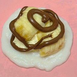 โมจิครีมชีสกล้วยนูเทลล่า (ปั้น15นาที)