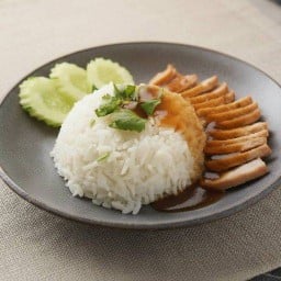 ข้าวหมูอบ Home made by Monnok