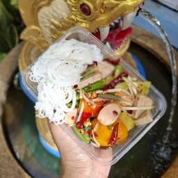 ตำป่าดงดิบ(ฟรีไข่ต้ม)