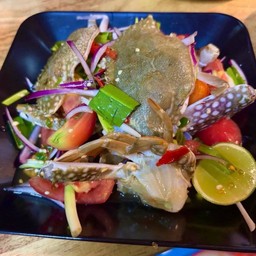 ยำปูม้าสด(ไม่ปลาร้า)