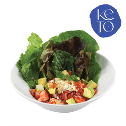 ก้อยแซลมอนอะโวคาโด ปราศจากน้ำตาล