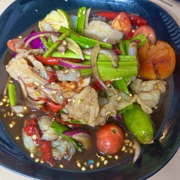 ยำแมงกะพรุน(ปลาร้า)