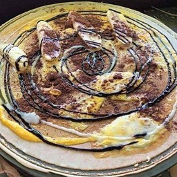 ไข่ กล้วยหอม โรยโอวัลติน ราดซอสช็อกโกแลต