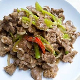 เนื้อผัดน้ำมันหอย