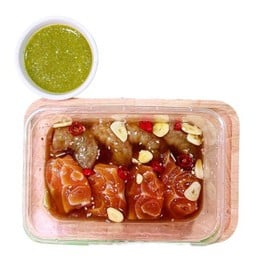 กุ้งม่อนดองฉ่ำ กุ้งแช่น้ำปลา กุ้งดอง แซลม่อนดอง (สุขุมวิท115)