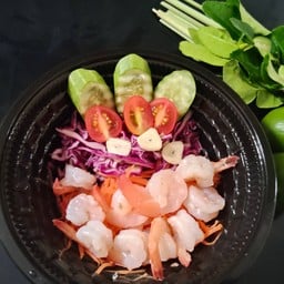 กุ้งแซบ ใช้กุ้งสด 