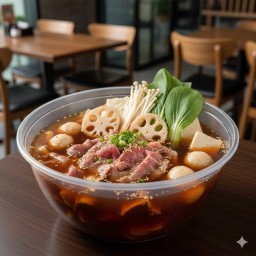 (อิ่มแน่นอน) ซุปชาบูน้ำดำ 日式黑汤火锅