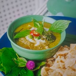 โรตีแกงเขียวหวานไก่