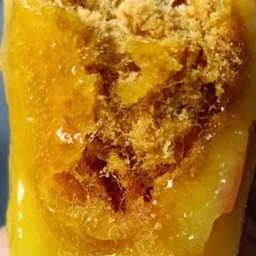 แซนด์วิชทอดไส้ทะลัก ( ไก่หยองน้ำสลัด )