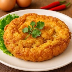 (กับข้าว) ไข่เจียวหมูสับ