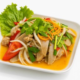 ยำหมูสับ+หมูยอ