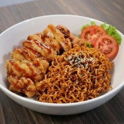 รามยองไก่กรอบซอสบาบีคิว