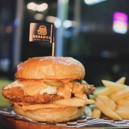 Escalope chicken burger