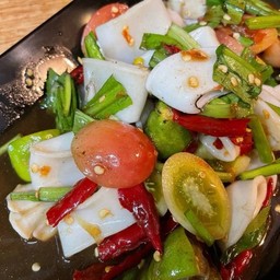 ตำเกาเหลาปลาหมึก