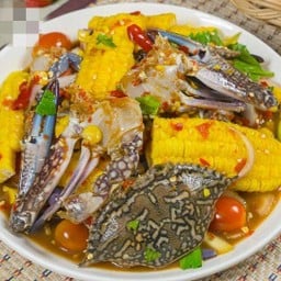 ตำข้าวโพด ปูม้าสด