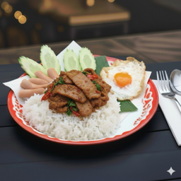 ตั๊กกะเพราถาดยักษ์ Thai summit tower