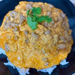 หมูสับไข่ข้นราดข้าว