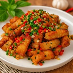 (กับข้าว) ผัดพริกเกลือ