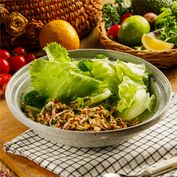 สลัดเต้าหู้ลาบเห็ดโคน