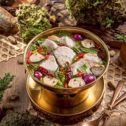 ต้มยำปลากระพงน้ำใส