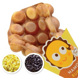 S2 วาฟเฟิลฮ่องกง (วานิลลา) + ข้าวโพด + ช็อกโกแลตชิพ