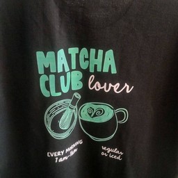 เสื้อ [M] Matcha Club Lover (ดำ)