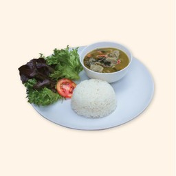 ข้าวแกงเขียวหวานไก่