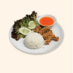 ข้าวไส้อั่วทอด