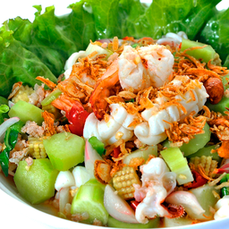 ยำก้านคะน้า