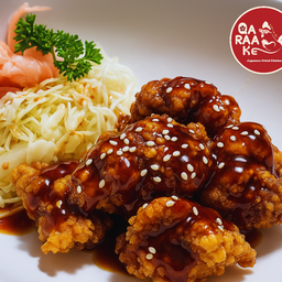 ไก่ทอดคาราเกะซอสกระเทียมสไตล์เกาหลี